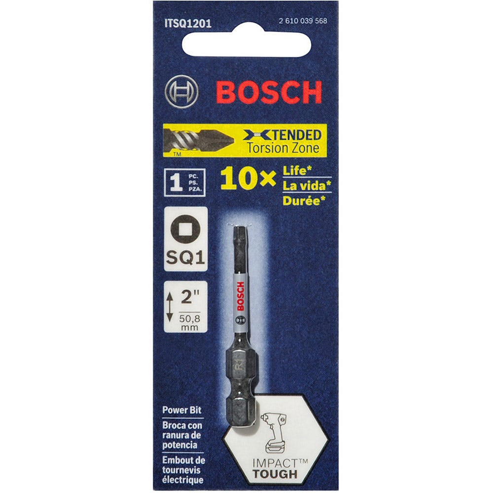 Biți de impact BOSCH R1 x 50 mm Robertson/Pătrați – IMPACT TOUGH