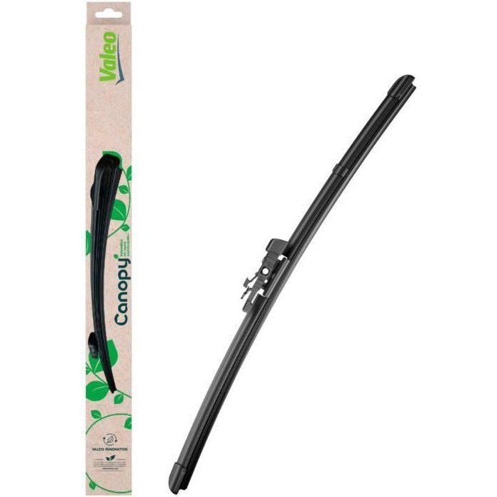 VALEO CANOPY - CAN20 - Escobilla limpiaparabrisas plana fabricada con materiales naturales y reciclados - Delantera - Longitud: 380 mm (1 hoja)
