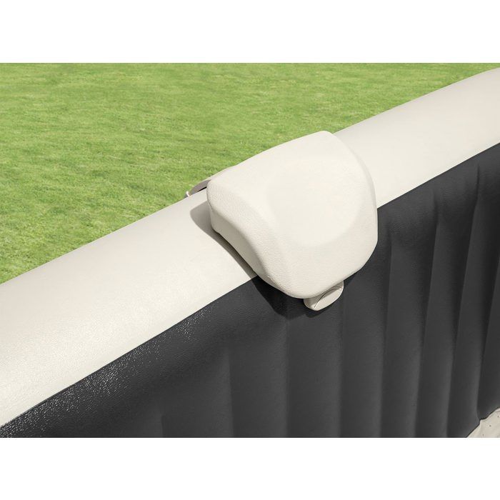 Jacuzzi inflable Intex PureSpa Square Slate con burbujas, capacidad para 6 personas + kit de mantenimiento