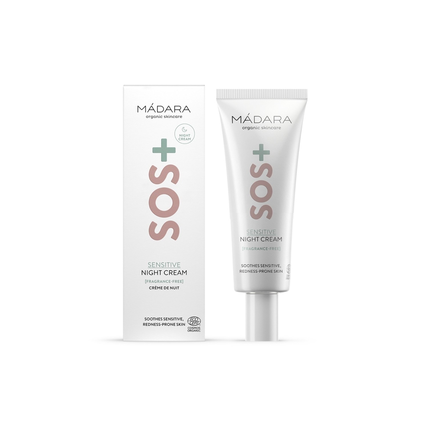 MÁDARA krema za lice SOS Hydra SOS+ Sensitive noćna krema - 70 ml