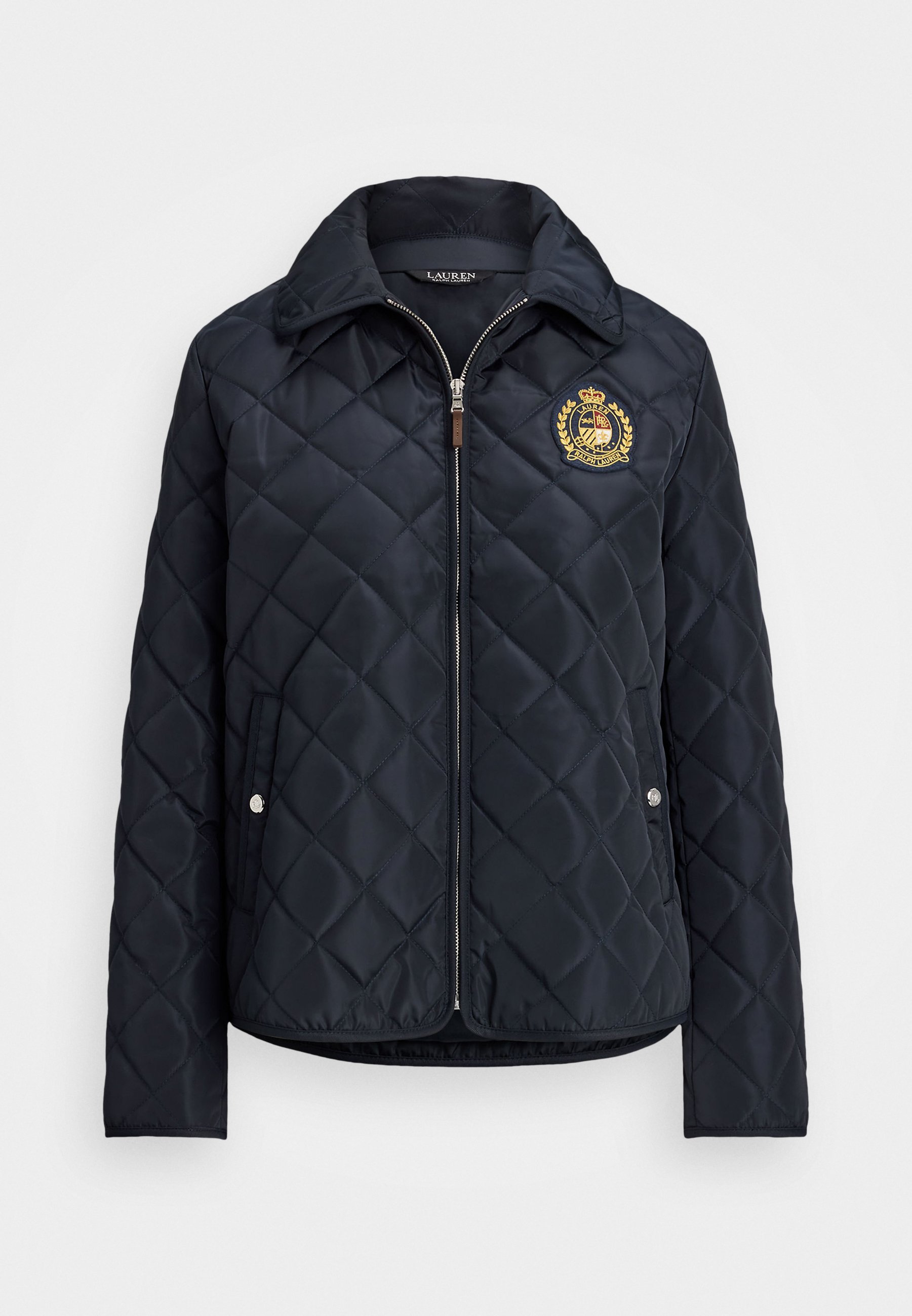 Lauren Ralph Lauren Petite CREST PATCH DIAMOND QUILTED JACKET - Lichte jas - donkerblauw