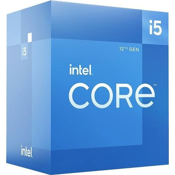 Processor - INTEL - Core i5-12400F - 18M Cache, up to 4.40 GHz (BX8071512400F)