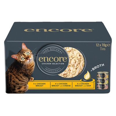 Encore-kissanruoka liemessä 12 x 70 g