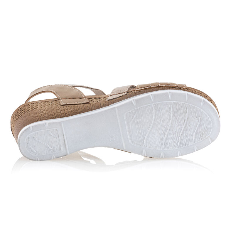 Beige damessandalen / open teenschoenen