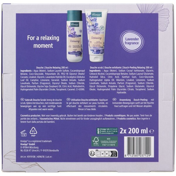 Kneipp opuštajući poklon set za tuširanje