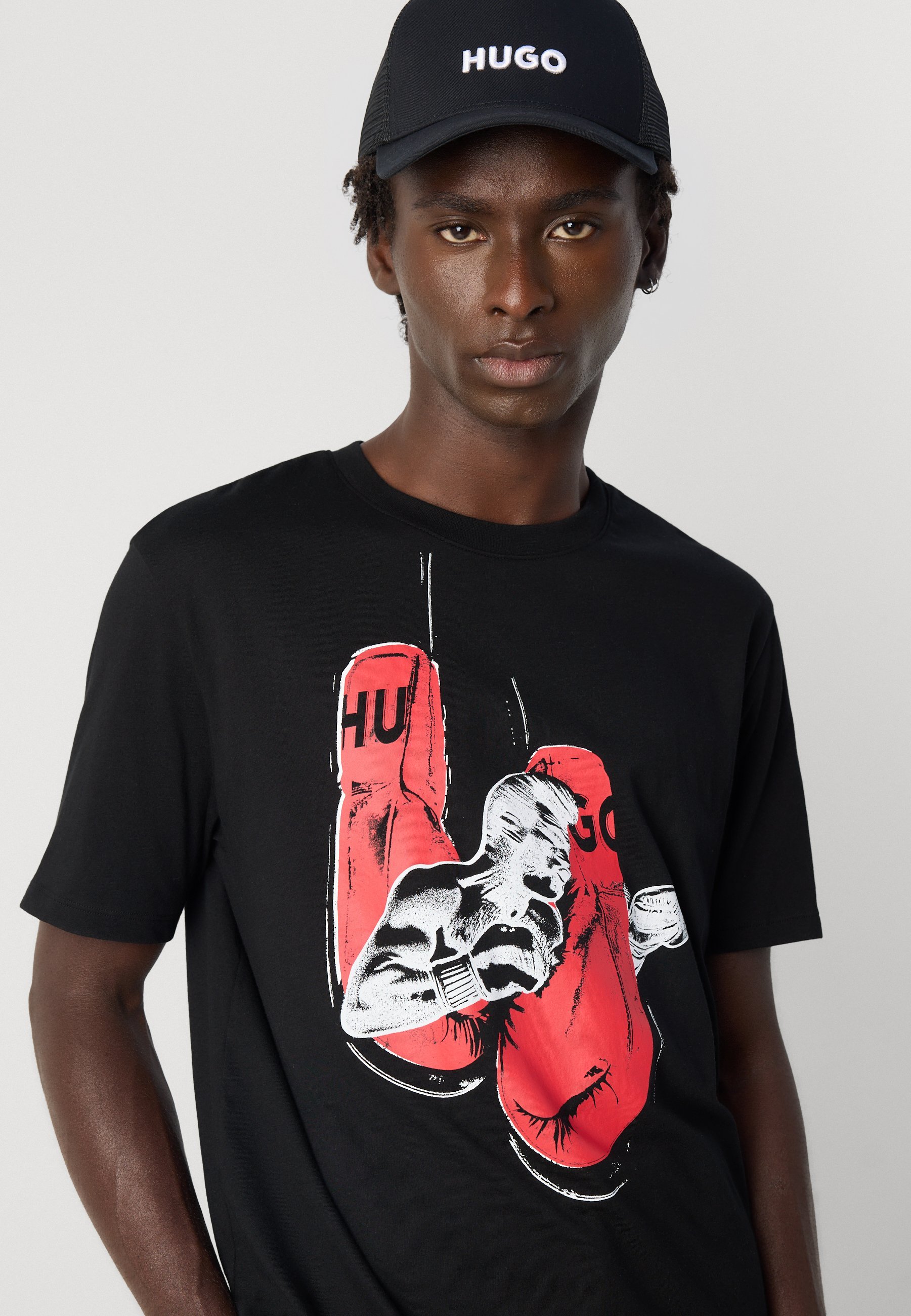 T-shirt imprimé HUGO DIBOXER - noir