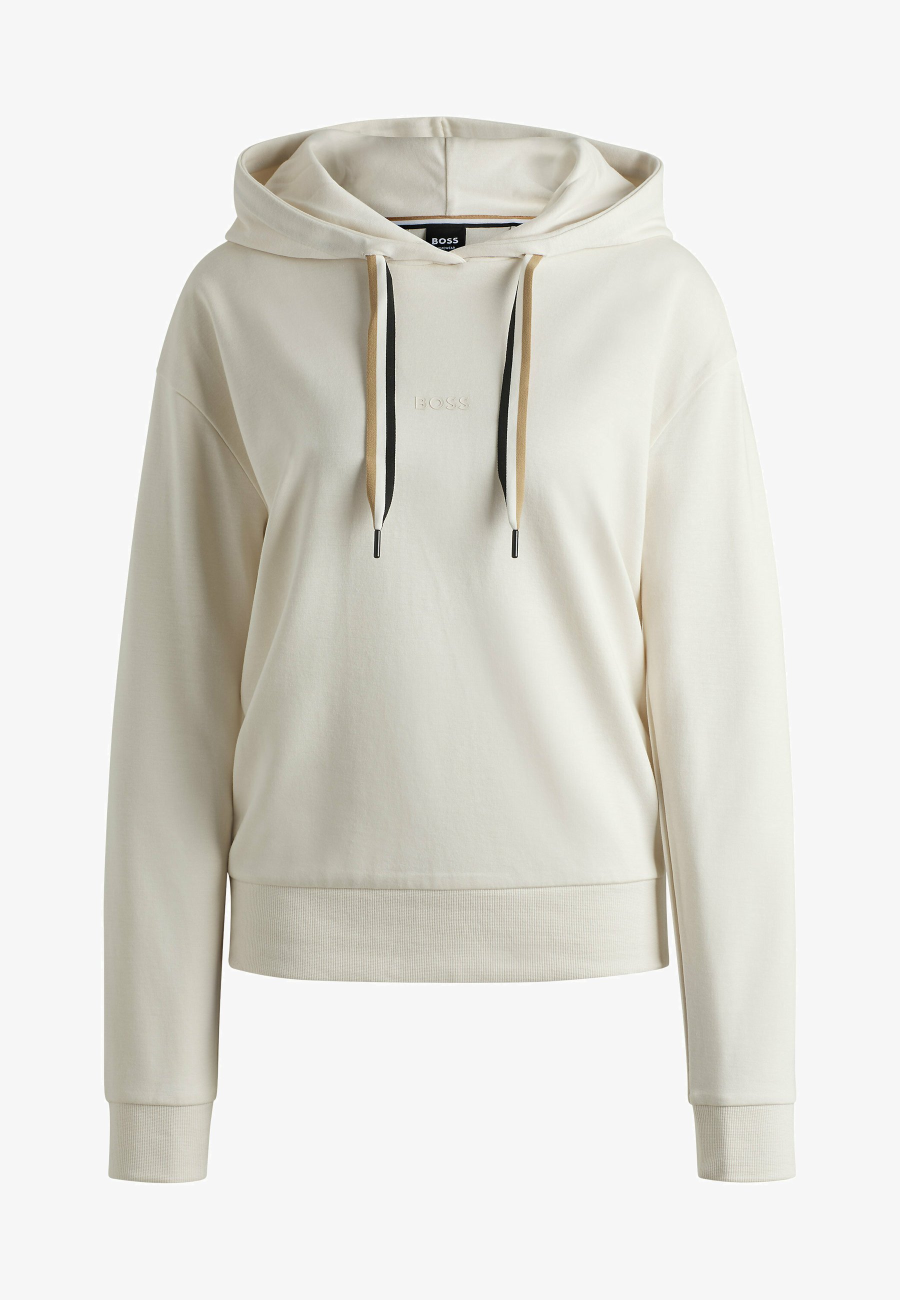 BOSS STRIPE - Hoodie - naturel achttien