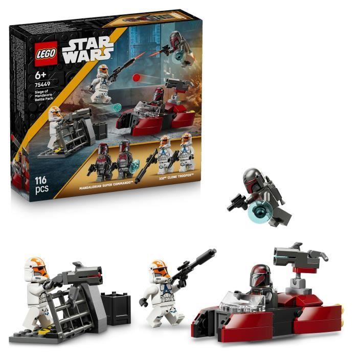 LEGO Star Wars 75449 Pack de Combat Le Siège de Mandalore - Jeu de Construction dès 6 ans