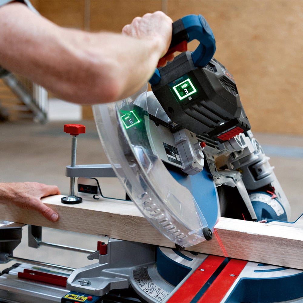 BOSCH 18V BITURBO Akku-Kapp- und Gehrungssäge 305 mm, Gleit-Kapp- und Gehrungssägen-Skin - GCM 18V-305 GCD