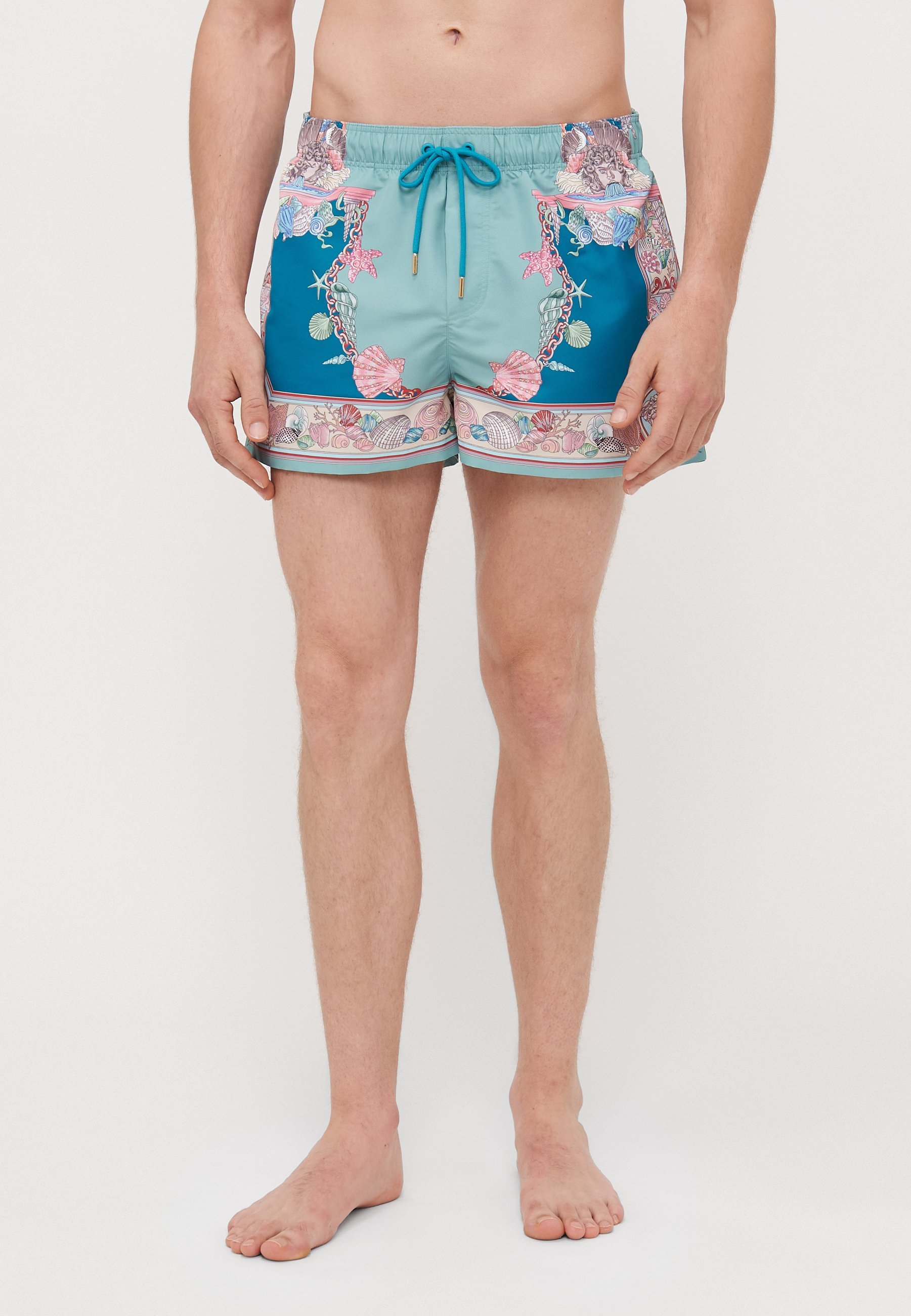 Versace SWIM GOLFO LA VACANZA FOULARD PRINT - Pantaloncini da bagno - verde mare/verde mare scuro