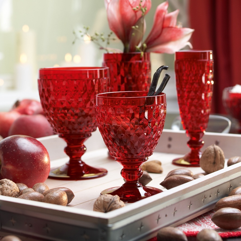 Čaša za šampanjac Villeroy & Boch, crvena, boje Bostona - 1 komad