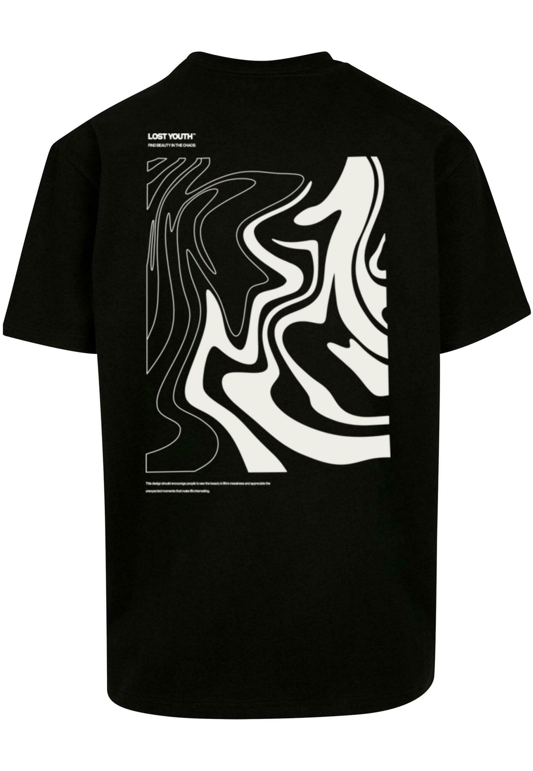Lost Youth CHAOS - T-shirt imprimé - noir