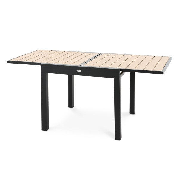 Stół ogrodowy aluminiowy rozkładany 90/180cm Comlo beżowy