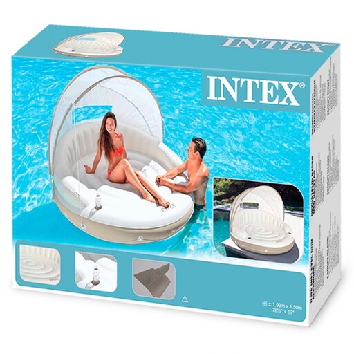 Intex Uppblåsbar Sittplats Ö Creme - 199x150 cm