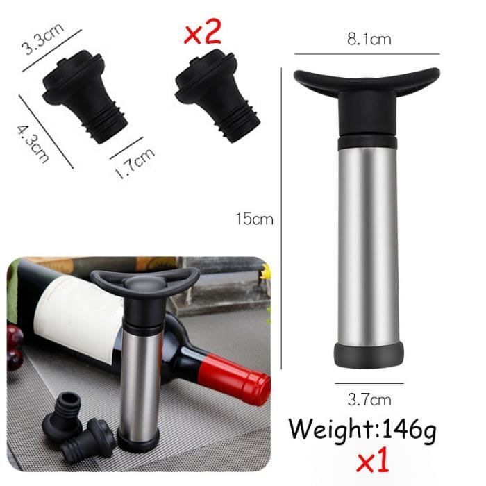 Bouchon de bouteille,Bouchon Bouteille Vin Sous Vide,Pompe à vin Hermétique,Bouchons vin pompe à vide,économiseur de Vin/Champagne