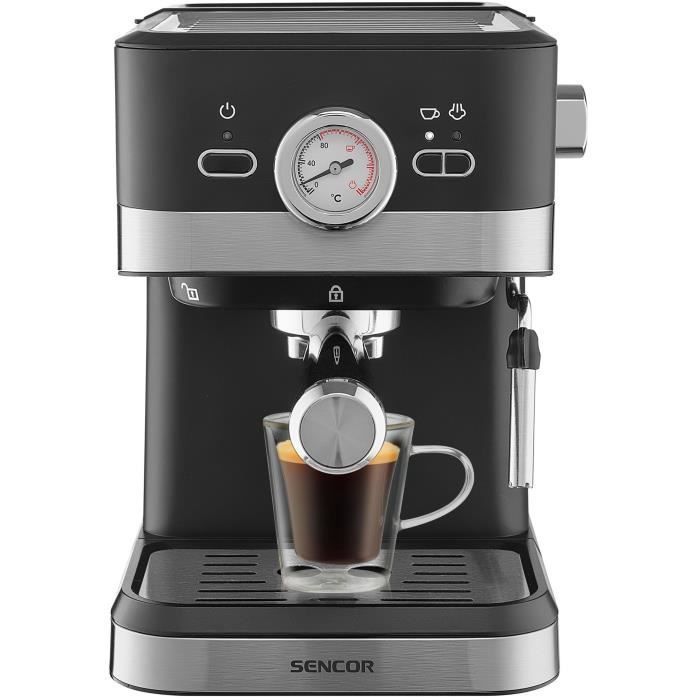 Machine à expresso - SENCOR - SES 1721BK - 1050 W - 20 bars - Noir