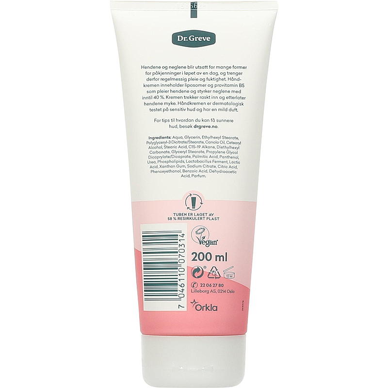 Dr. Greve Handkräm 200 ml Vackra händer, Dr. Greve