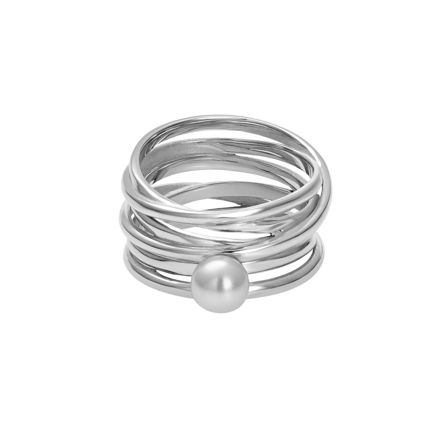 Heideman Bague Serpens blanc