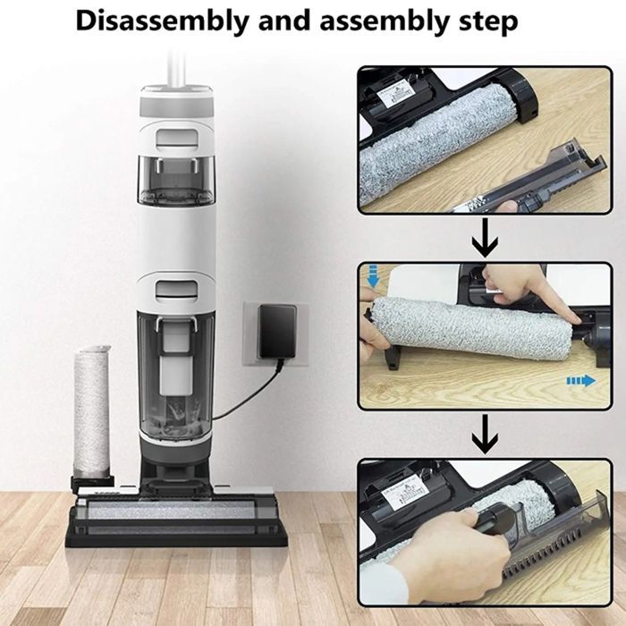 Pack 4 pièces compatible Dreame H12 Pro — filtre HEPA lavable et brosse rouleau principale