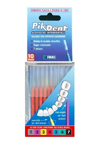 PIKDENT Interdentalbürste 4 rot 0,7 mm 10 Stück