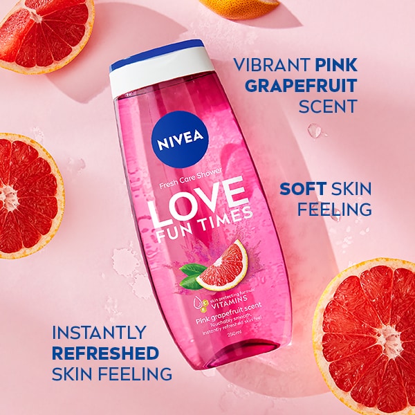 NIVEA Sprchový gel Love Fun Times s růžovým grapefruitem 250ml