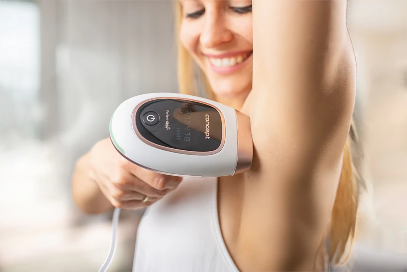 Concept IL3020 IPL Perfect Skin - Aparelho de depilação a laser para corpo, rosto, virilha e axilas.