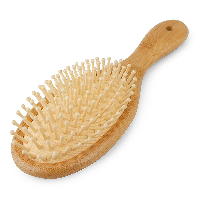 Essentii haarborstel van bamboe, ovaal