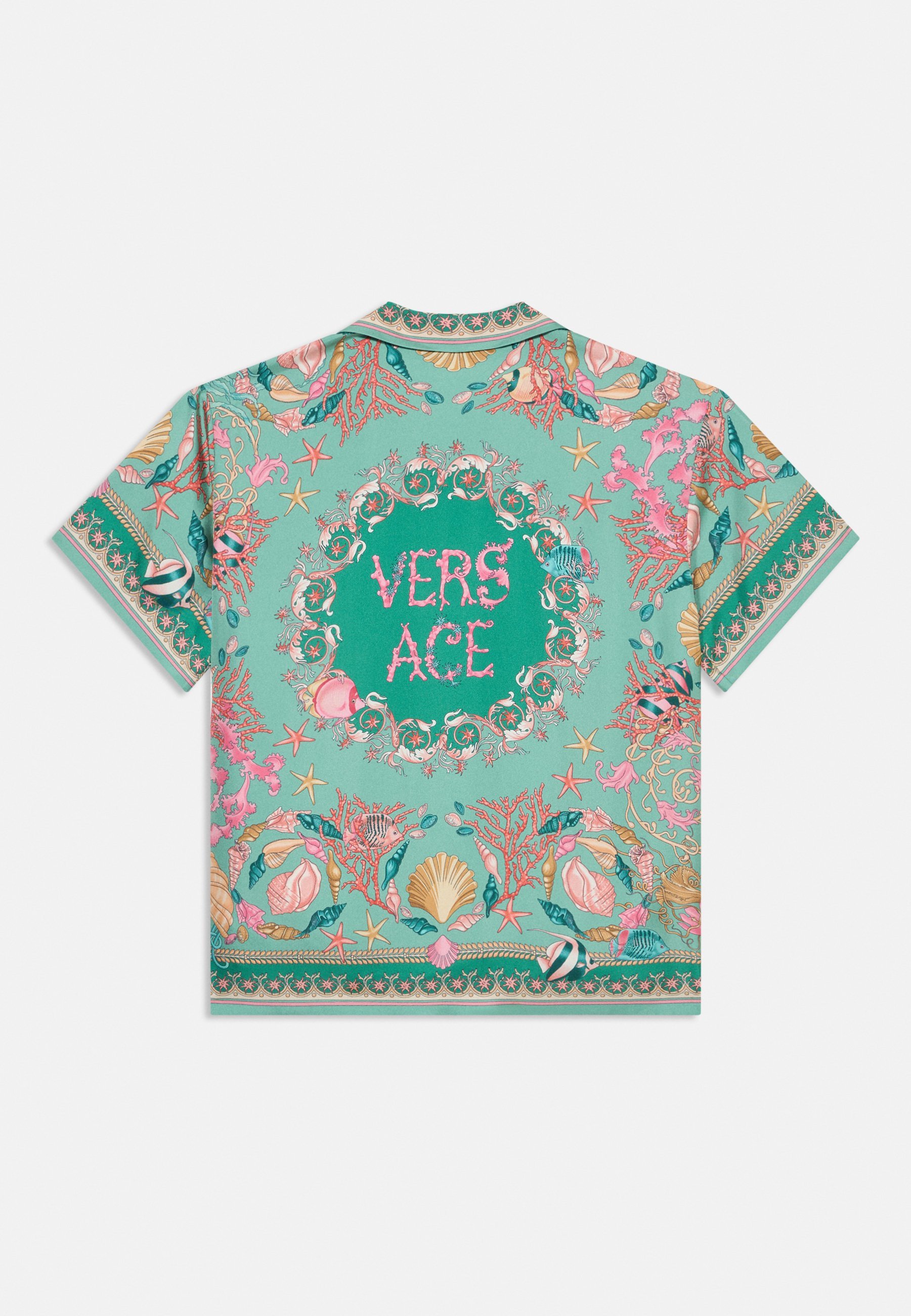 Versace INFORMAL SHIRT UNDERWATER BAROCCO KINDEREN UNISEX - Shirt - zeegroen/meerkleurig