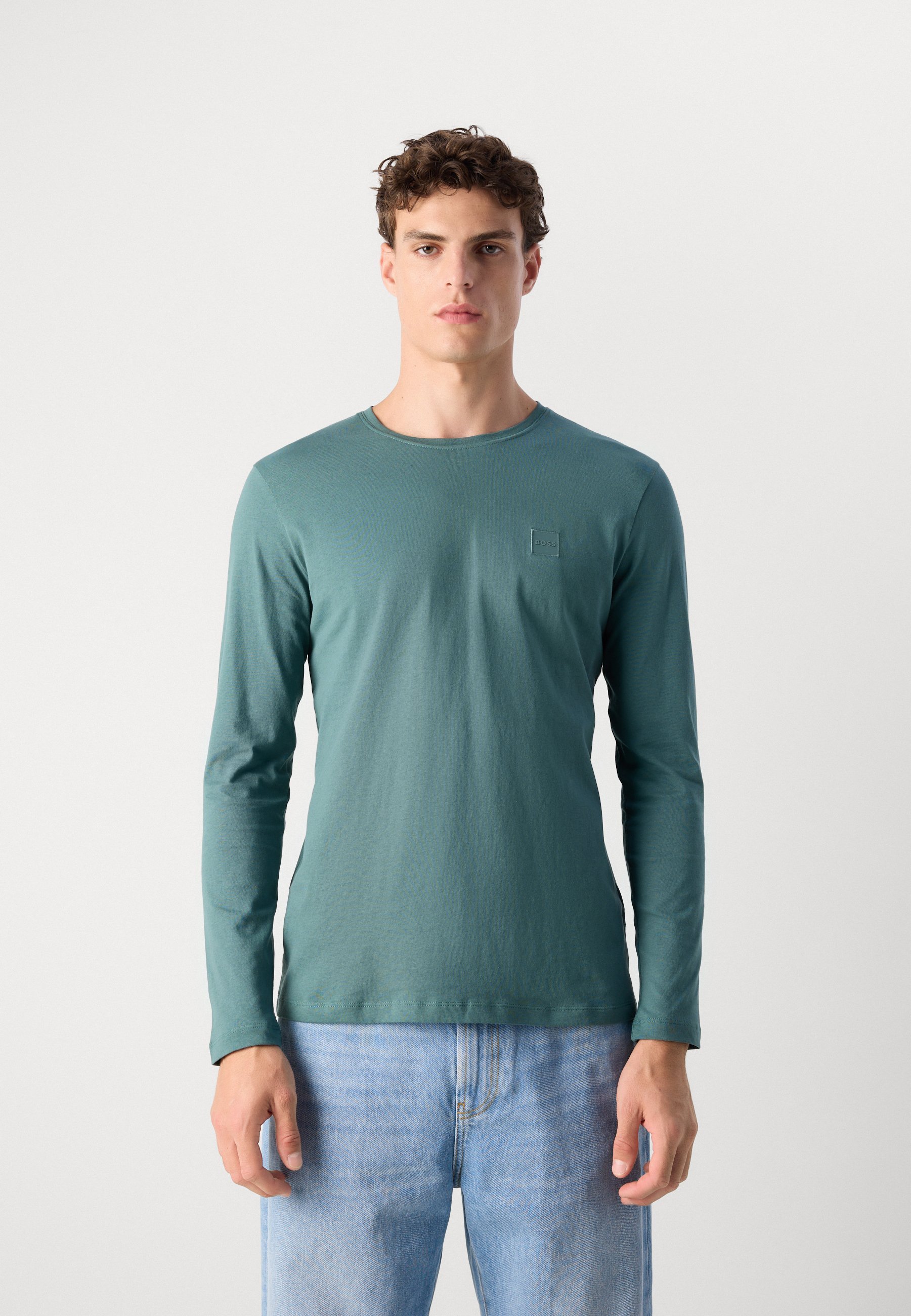 BOSS TACKS - Ilgarankoviai marškinėliai - žali atviri