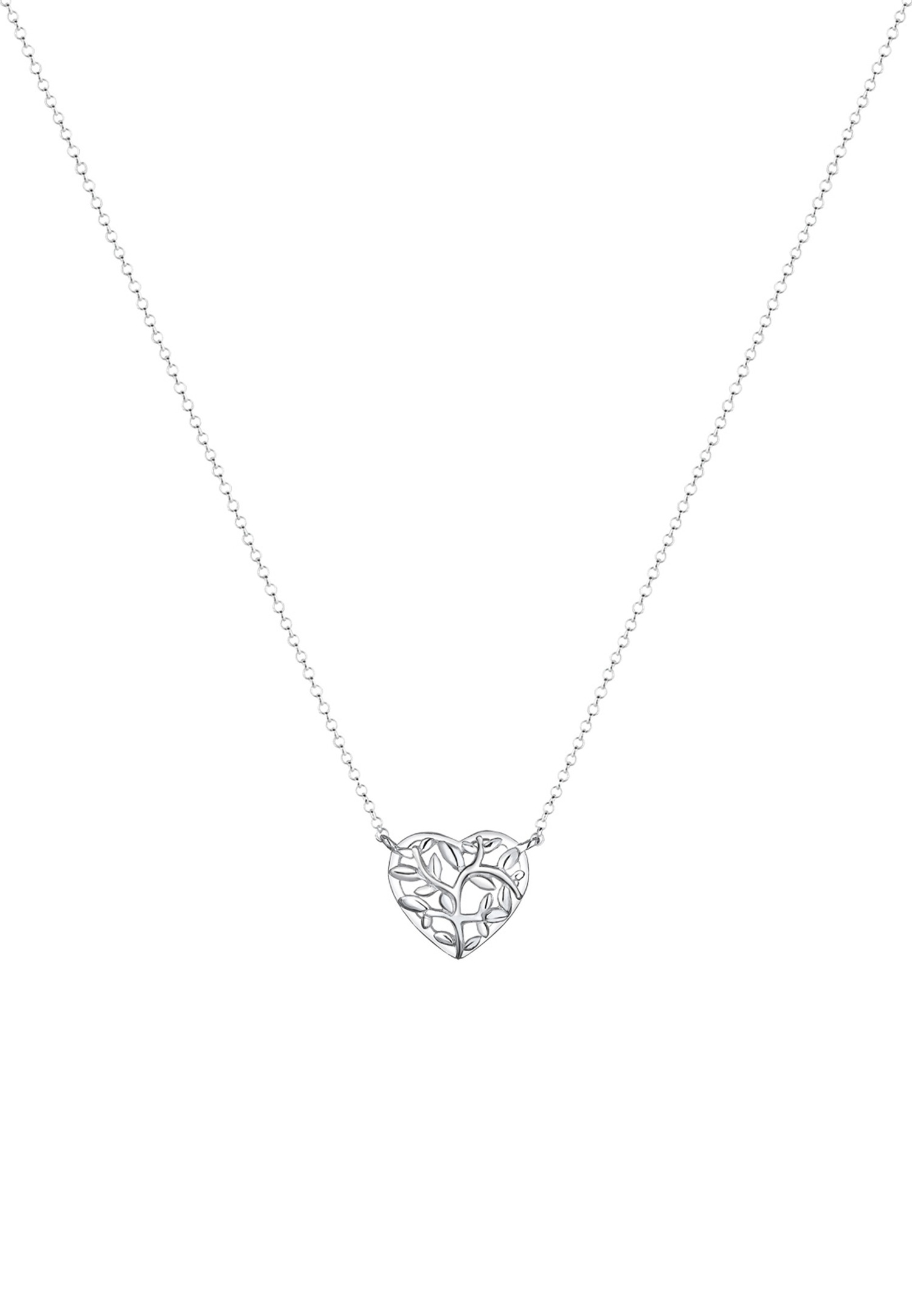 Elli Femme Arbre de Vie Coeur - (925/1000) Argent