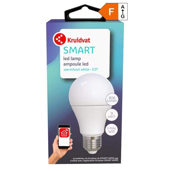 „Kruidvat Smart A60 E27 806LM“ LED lemputė