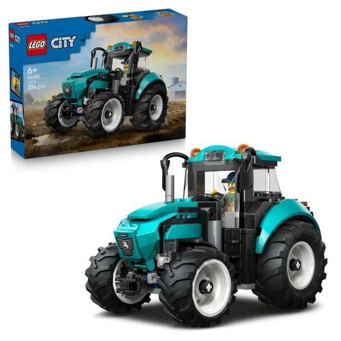 LEGO City 60498 Le Tracteur - Jeu de Construction pour Garçon ou Fille dès 6 ans - Cadeau