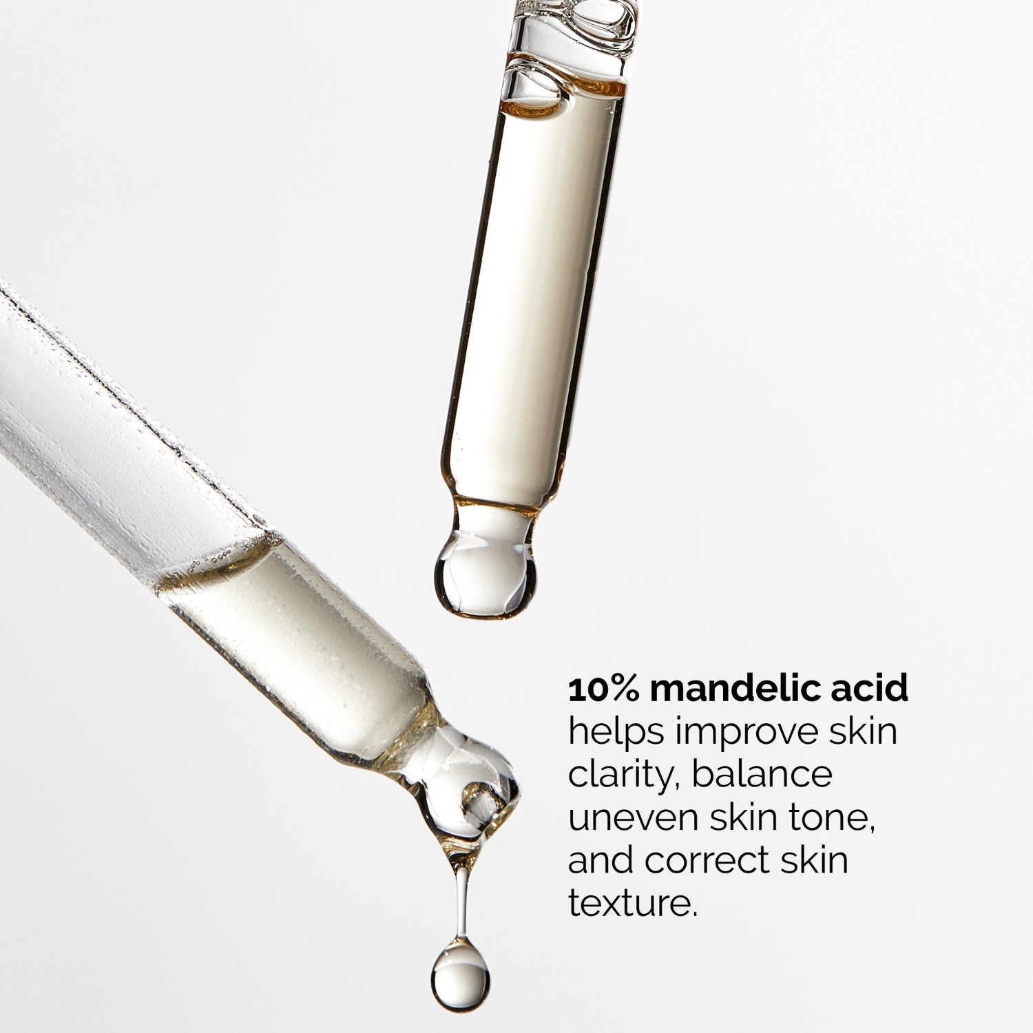 The Ordinary Glow serums vienmērīgai sejas krāsai, mandeļskābe 10% + hialuronskābe - 30 ml