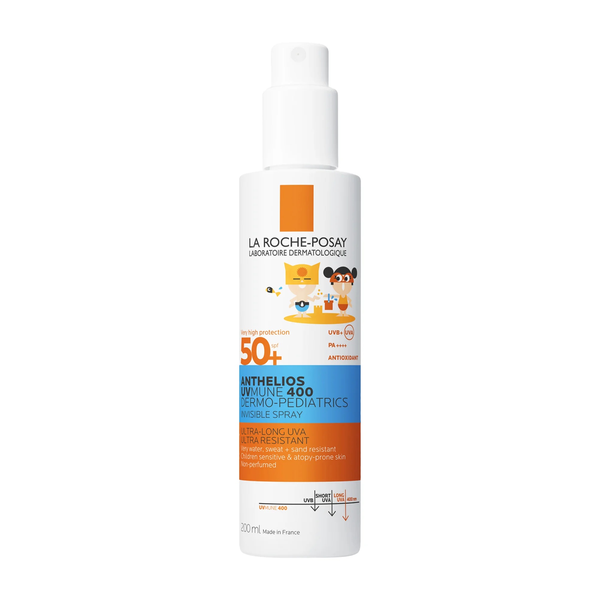 LA ROCHE POSAY La Roche Posay Anthelios Spray Uvmune Infantil FPS 50+ 200 ml Proteção solar dermopediatria