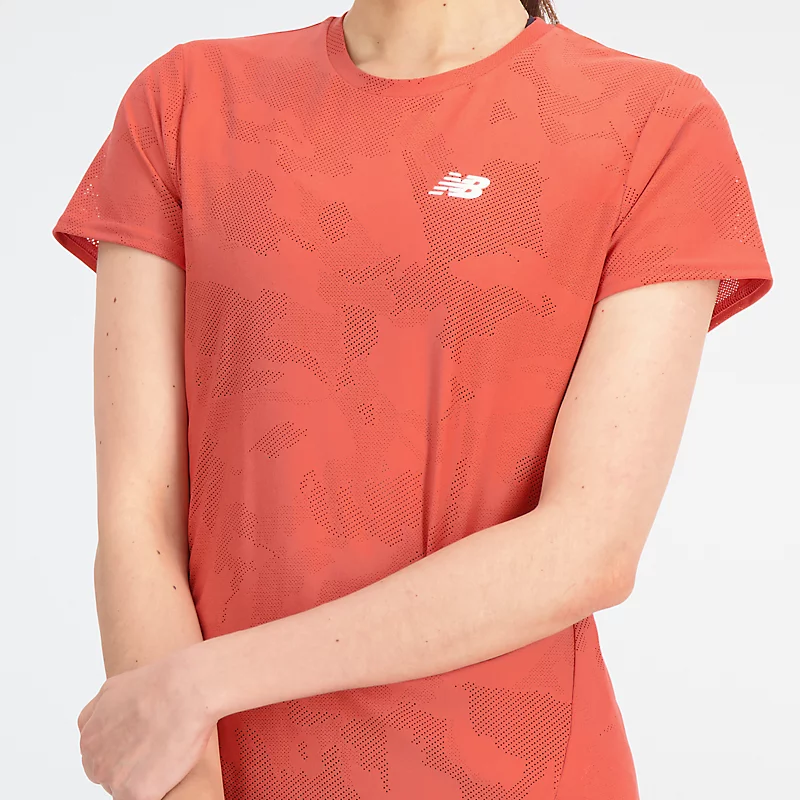 Q Speed Jacquard Damen Kurzarm-T-Shirt - ASTRO DUST