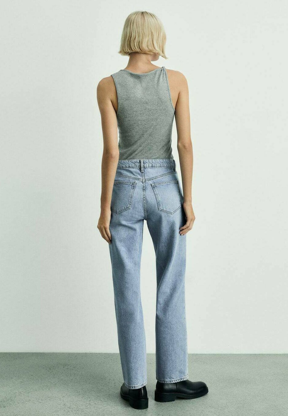 Mango jeans met rechte pijpen - blauw