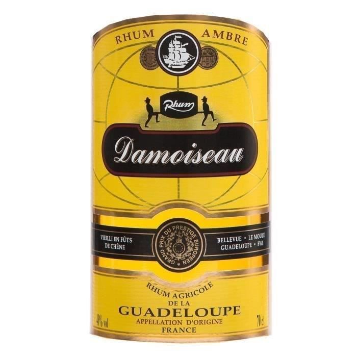 Damoiseau Rum – Bernsteinfarbener landwirtschaftlicher Rum – Guadeloupe – 40 % Vol. – 70 cl