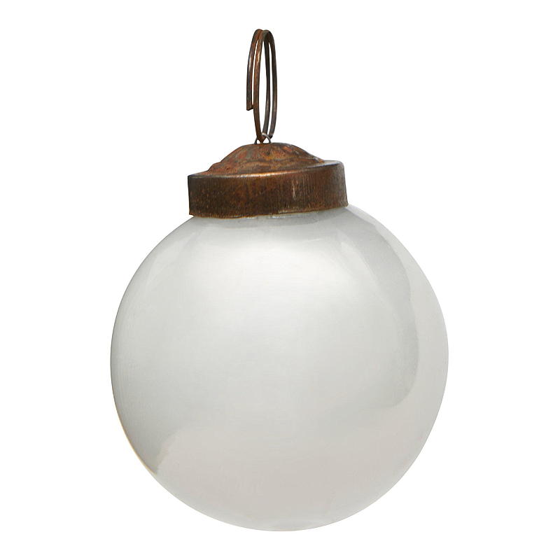 Hem Julkula 6 cm glas vit