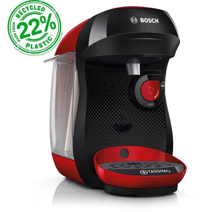 Machine à café multi-boissons - BOSCH - TASSIMO - T10 Happy rouge - 1400 W