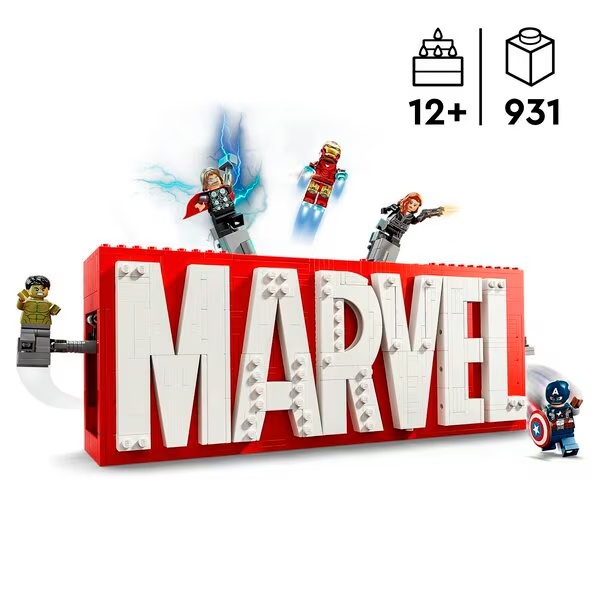LEGO Marvel 76313 Logotip in minifigure Marvel