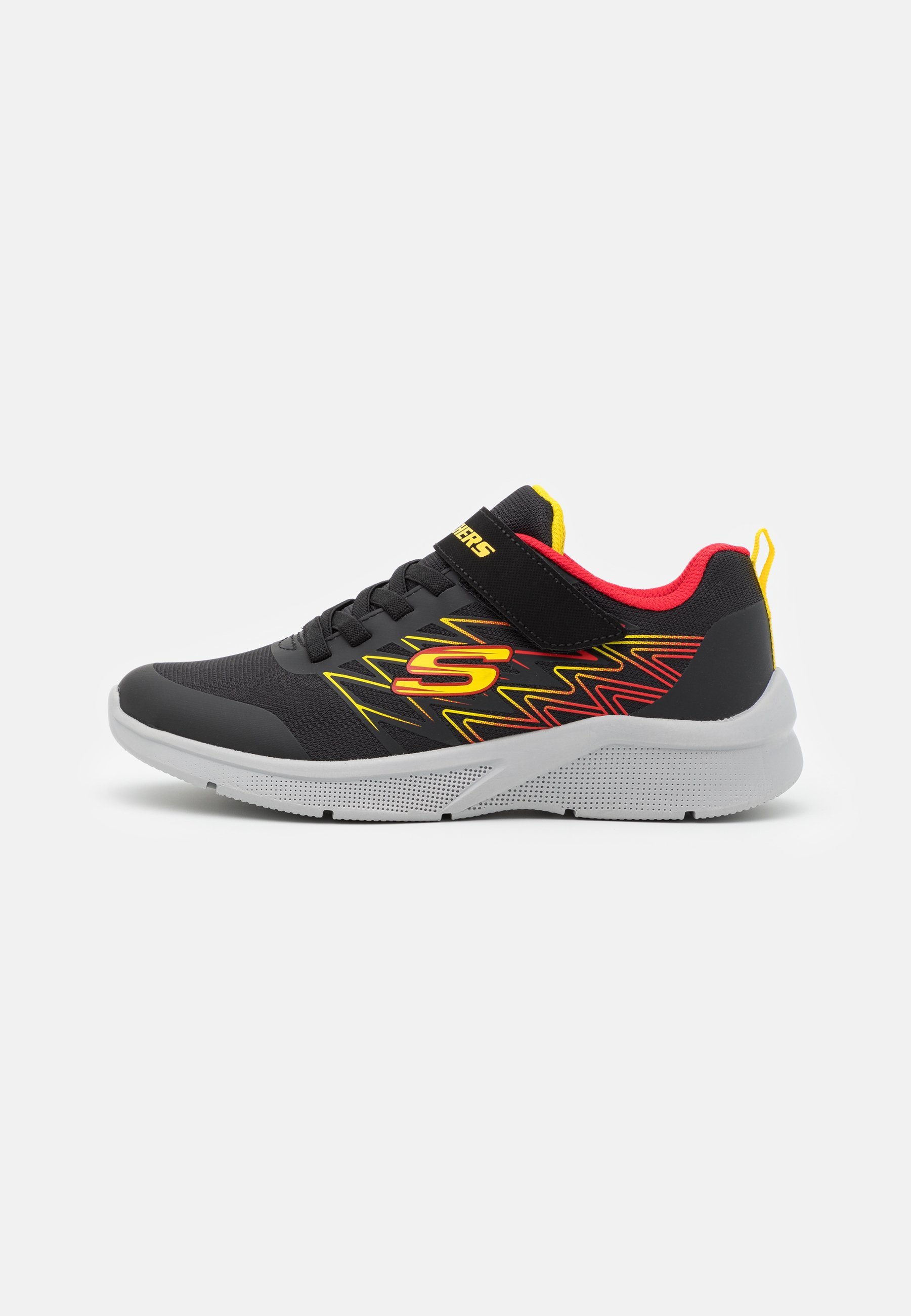 Skechers MICROSPEC - Sneakers - zwart/rood/geel