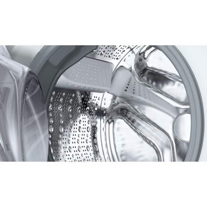 Lavatrice a carica frontale BOSCH WUU28T18FR SER6 - 8 kg - Induzione - Larghezza 60 cm - 1400 giri/min - Classe energetica A - Vapore - Bianca