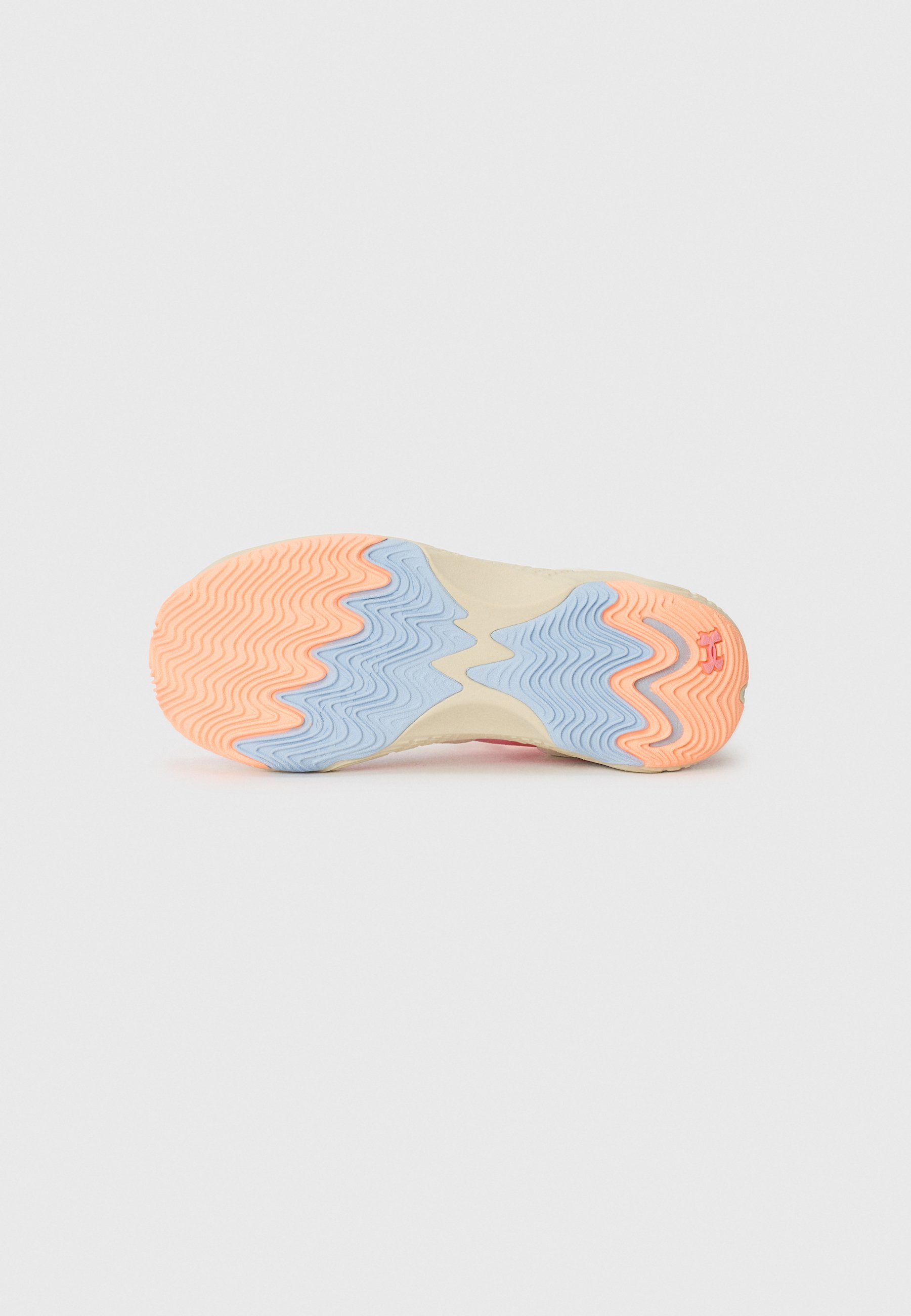 Chaussures de basketball Under Armour SPAWN UNISEX - coloris pierre/soleil/bleu marine délavé