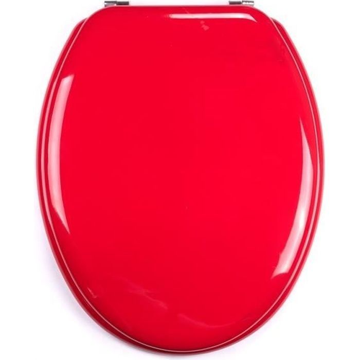 MSV Toilettensitz aus rotem MDF