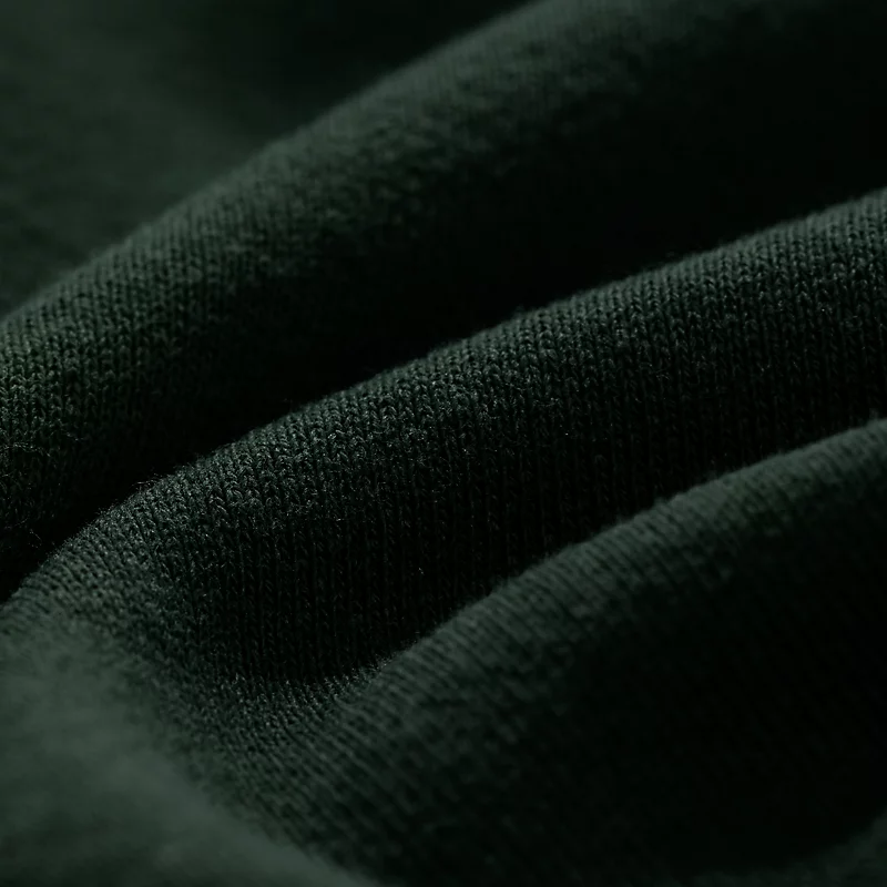 Herren-Sweatshirt mit Rundhalsausschnitt, hergestellt in den USA, Kernfarbe: Mitternachtsgrün