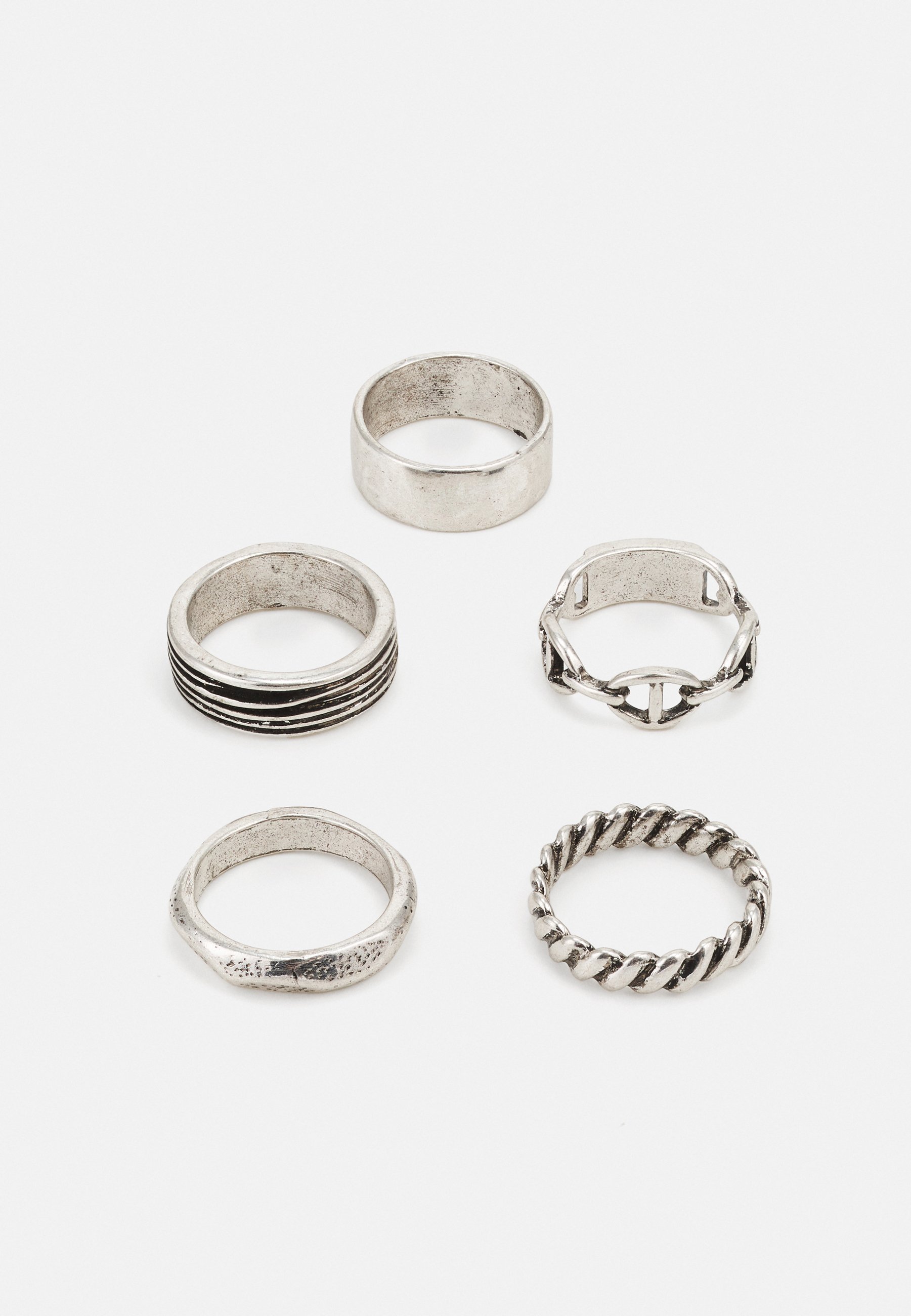 Pier One 5-delige set - Ring - zilverkleurig