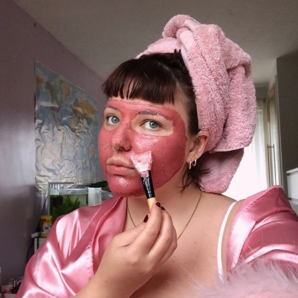PERL Cosmetics British Pink Clay Mask – Nachfüllpackung aus Pappe