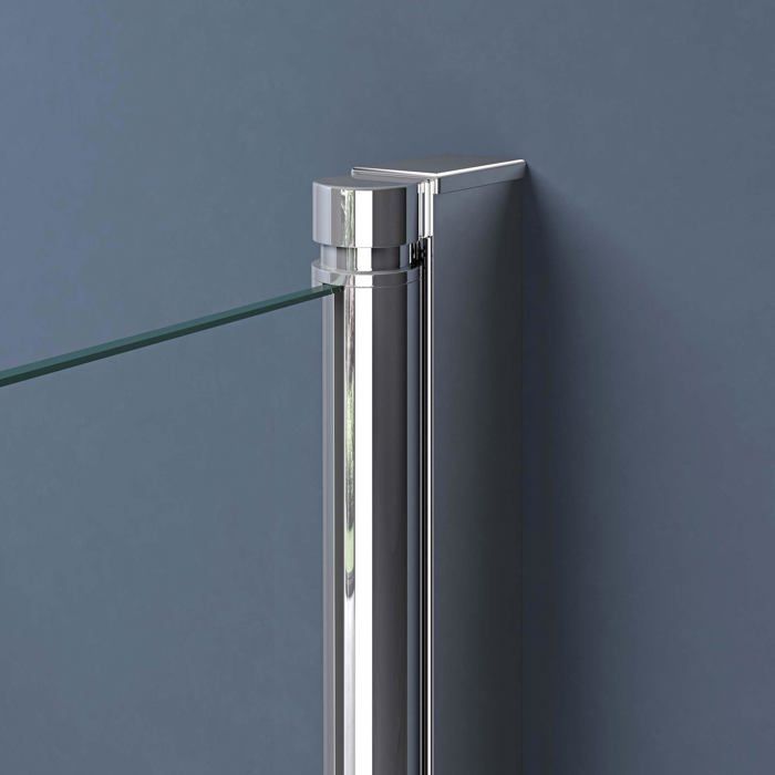 Mampara de ducha de diseño Rav24k de 70x80x195cm con 2 puertas pivotantes, cristal de seguridad transparente de 6 mm y su