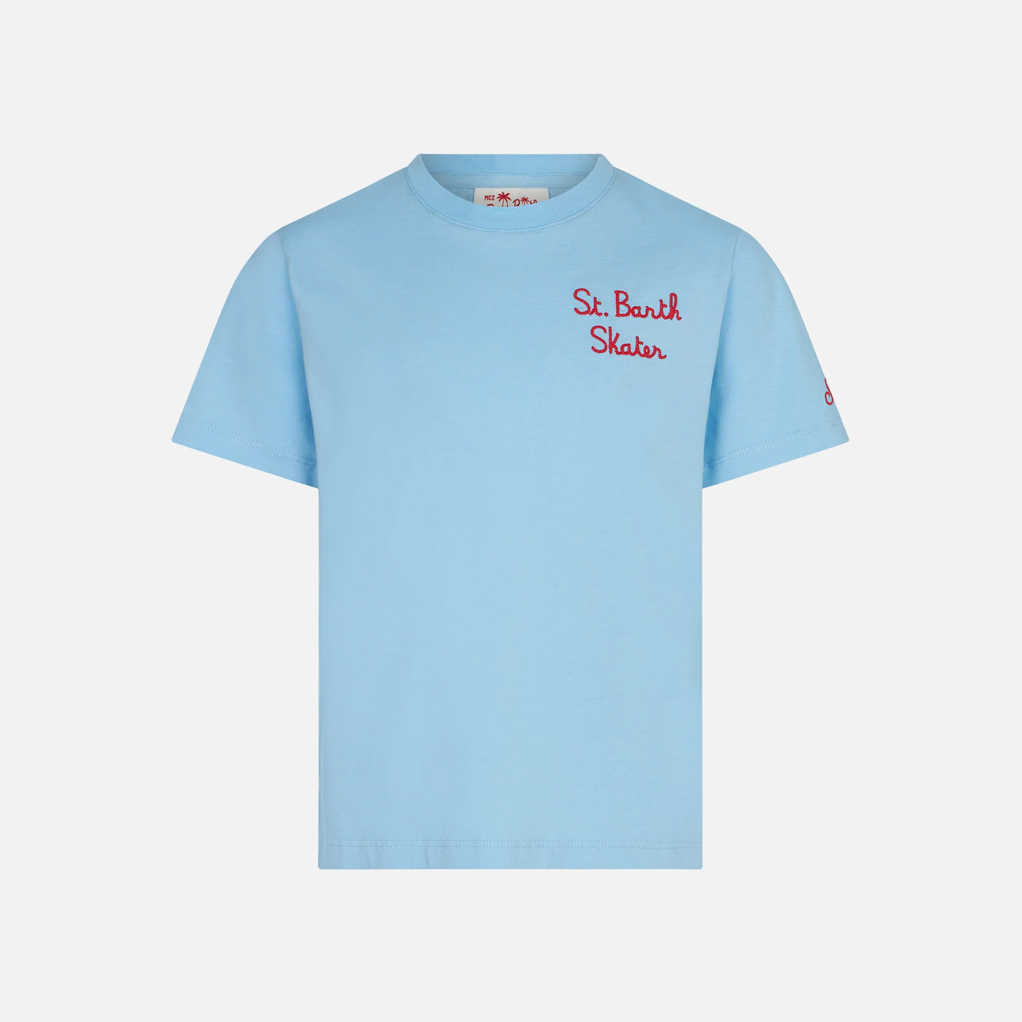 Blauw katoenen T-shirt voor jongens met skater Bart | SPECIALE EDITIE