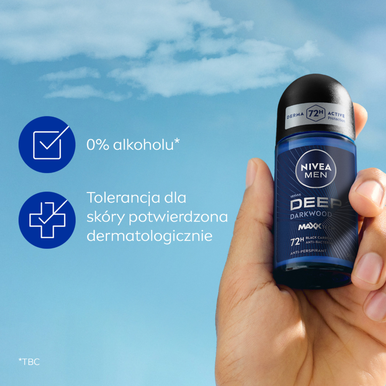 Nivea Men Antiperspirant Roll-on 50ml Deep Men